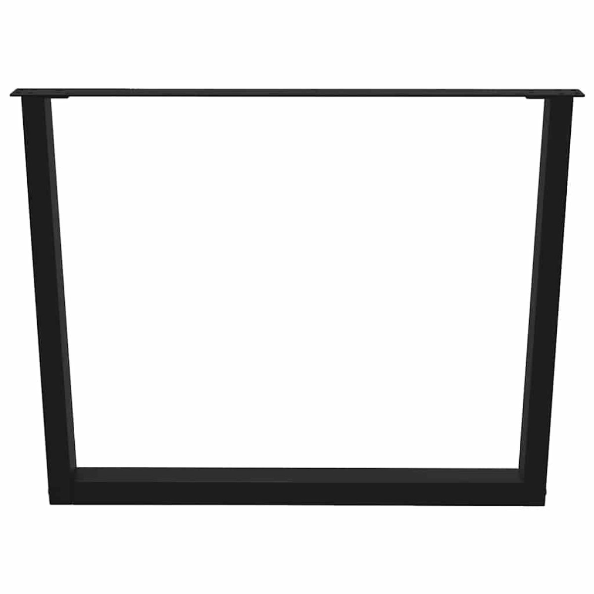 vidaXL Πόδια Τραπεζαρίας Σχήματος V 3 τεμ. Μαύρο 100x (72-73,3) εκ. Ατσάλι
