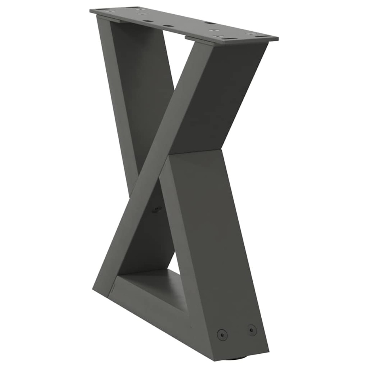vidaXL Πόδια Τραπεζιού Σαλονιού 2 τεμ. Ανθρακί 40x(30-31,3) εκ. Ατσάλι