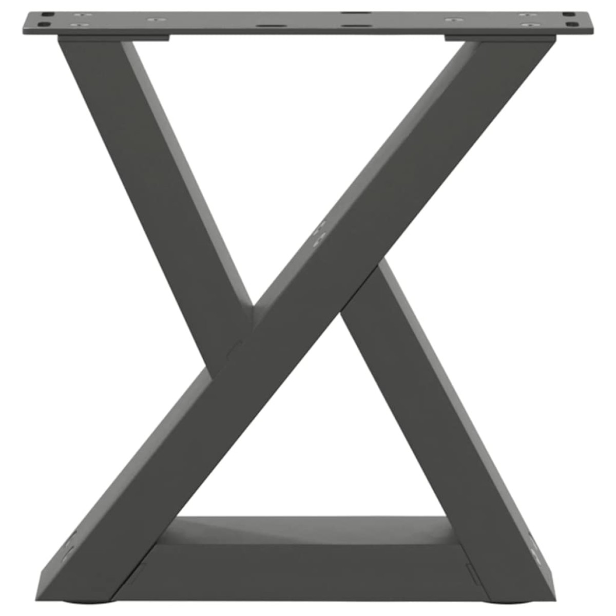 vidaXL Πόδια Τραπεζιού Σαλονιού 2 τεμ. Ανθρακί 40x(30-31,3) εκ. Ατσάλι