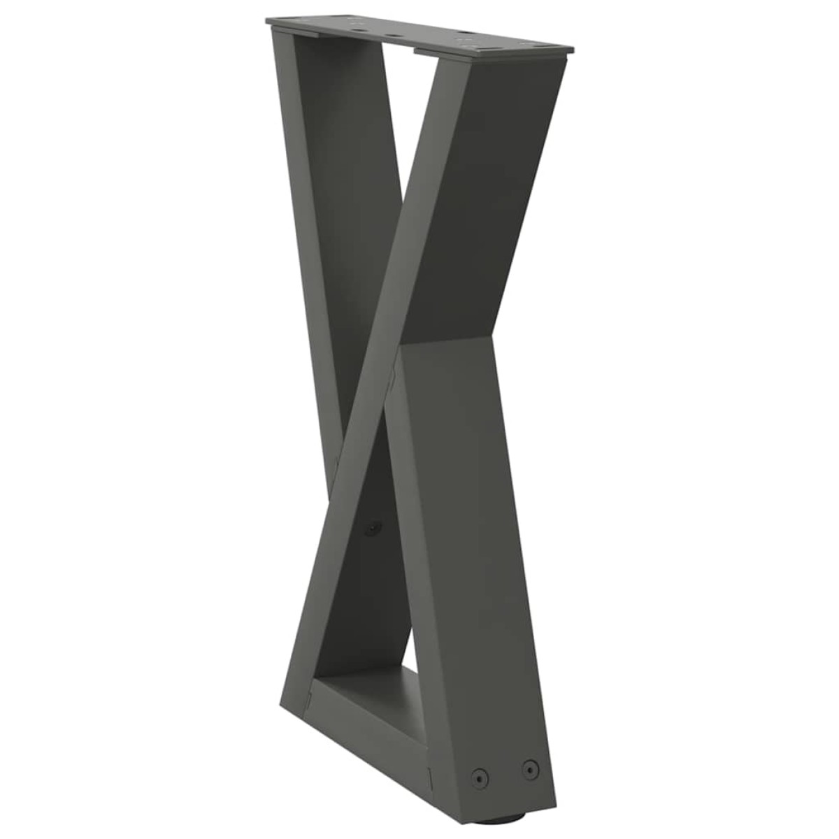 vidaXL Πόδια Τραπεζιού Σαλονιού 2 τεμ. Ανθρακί 28x(42-43,3) εκ. Ατσάλι
