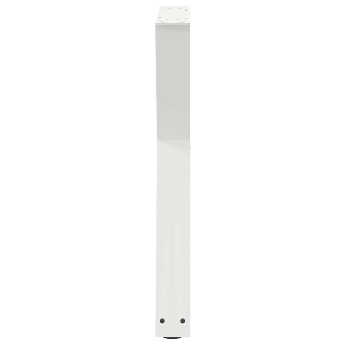 vidaXL Πόδια Τραπεζαρίας 2 τεμ. Λευκά 50x(72-73,3) εκ. Ατσάλι
