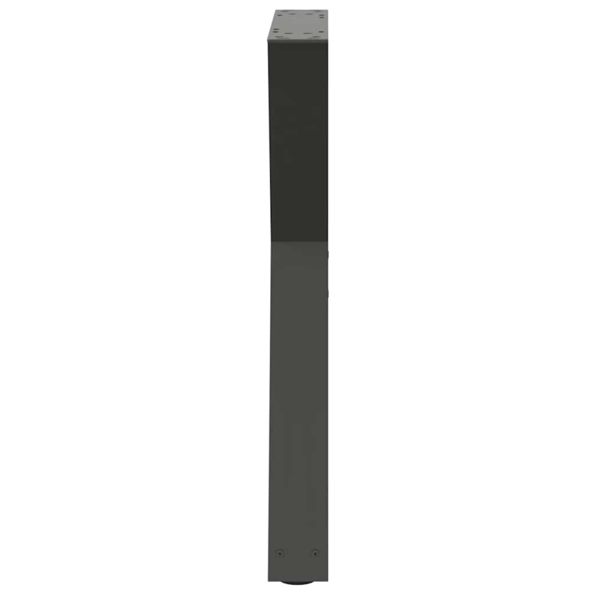 vidaXL Πόδια Τραπεζαρίας 2 τεμ. Ανθρακί 50x(72-73,3) εκ. Ατσάλι