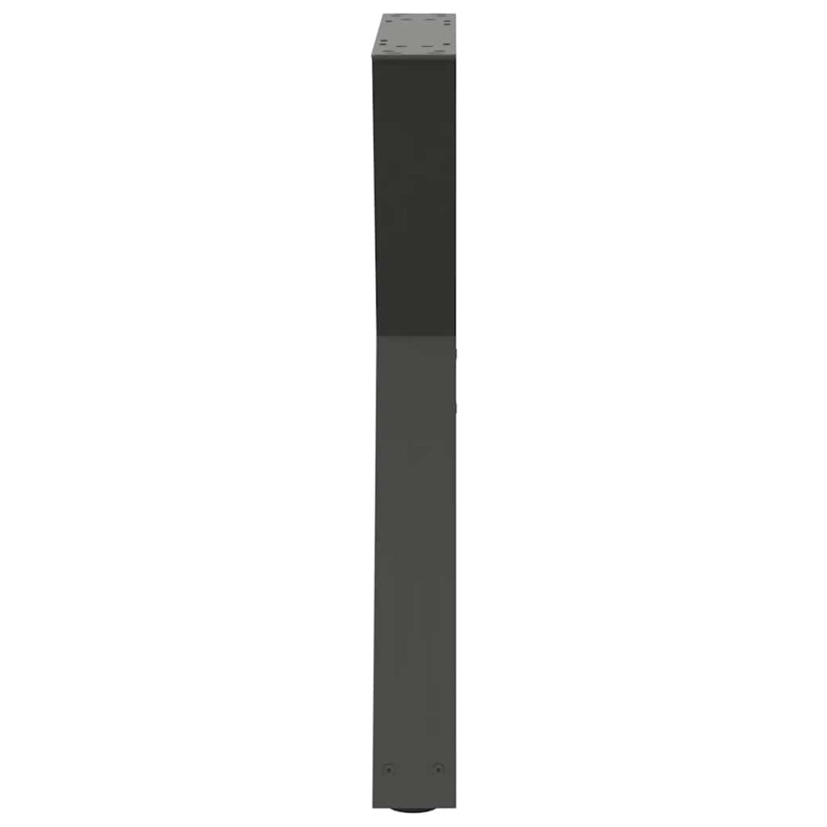 vidaXL Πόδια Τραπεζαρίας 2 τεμ. Ανθρακί 60x(72-73,3) εκ. Ατσάλι