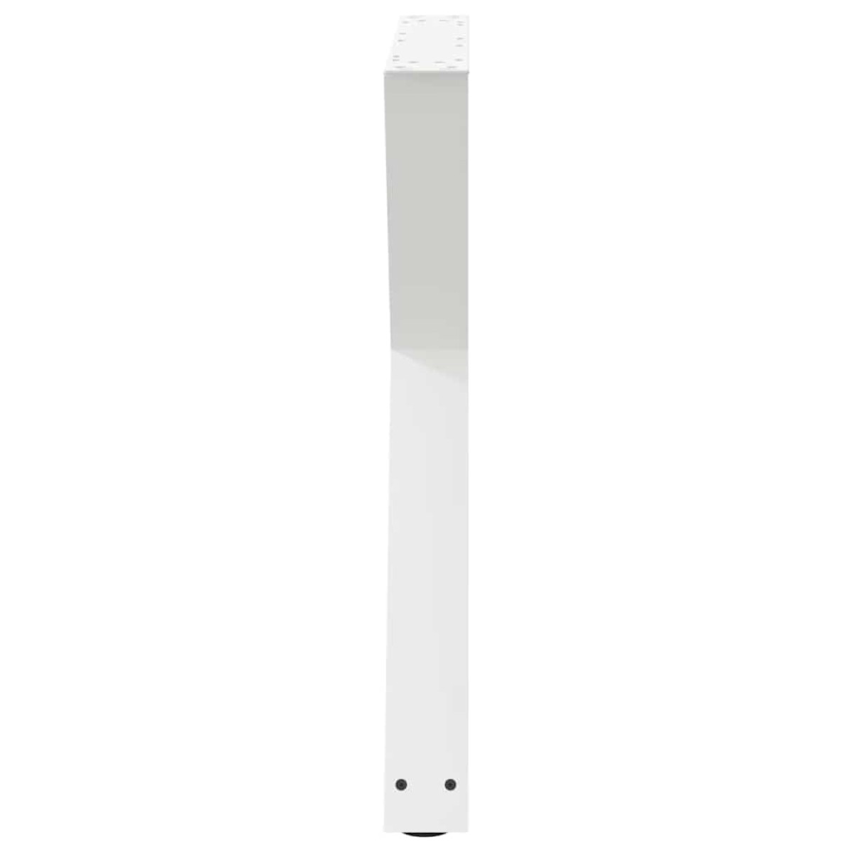 vidaXL Πόδια Τραπεζαρίας 2 τεμ. Λευκά 70x(72-73,3) εκ. Ατσάλι