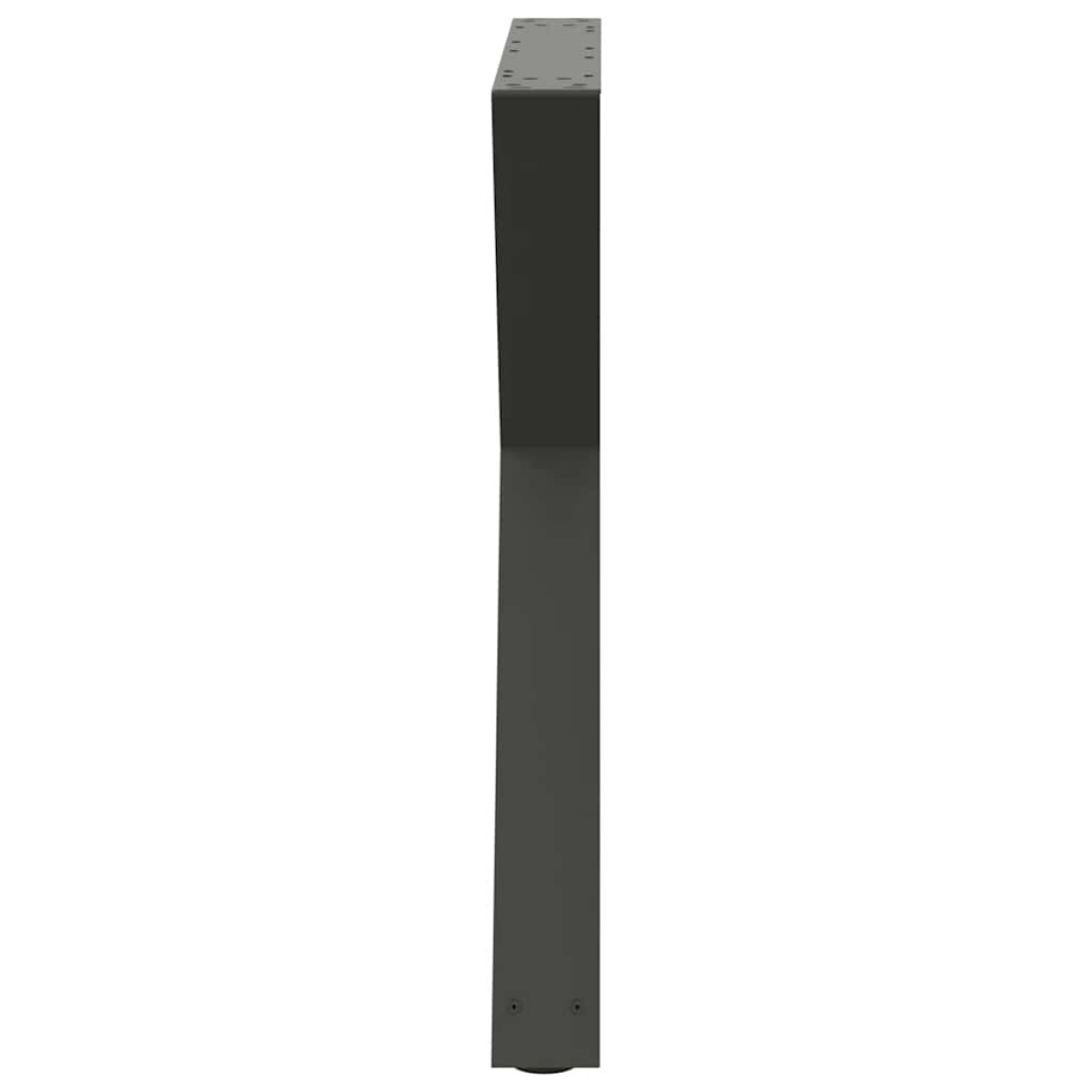 vidaXL Πόδια Τραπεζαρίας 2 τεμ. Ανθρακί 80x(72-73,3) εκ. Ατσάλι