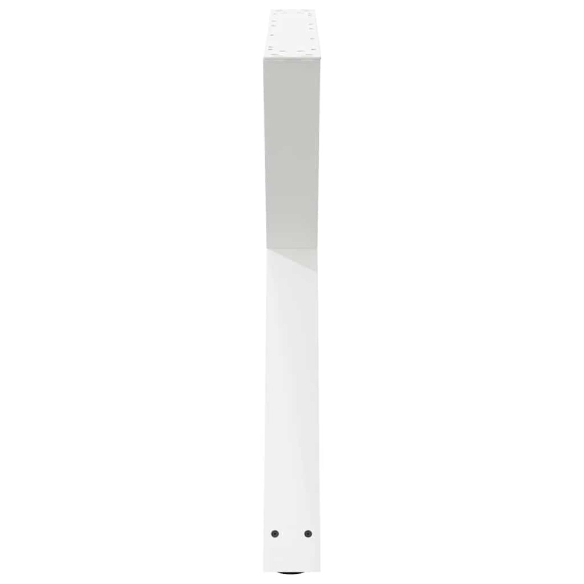 vidaXL Πόδια Τραπεζαρίας 2 τεμ. Λευκά 90x(72-73,3) εκ. Ατσάλι