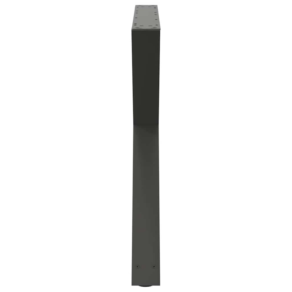 vidaXL Πόδια Τραπεζαρίας 2 τεμ. Ανθρακί 90x(72-73,3) εκ. Ατσάλι