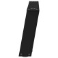 vidaXL Πόδια Τραπεζιού Σαλονιού σε Σχήμα U 2 τεμ. Μαύρο 70x(30-31) εκ. Ατσάλι
