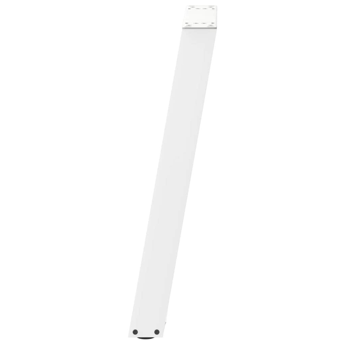 vidaXL Πόδια Κονσόλας σε Σχήμα U 2 τεμ. Λευκά 28x(72-73) εκ. Ατσάλι