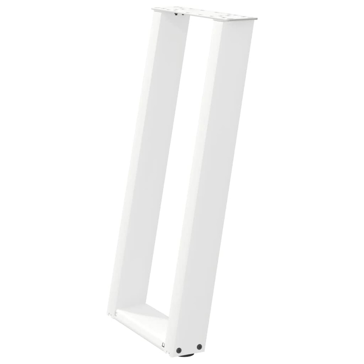 vidaXL Πόδια Κονσόλας σε Σχήμα U 2 τεμ. Λευκά 38x(72-73) εκ. Ατσάλι