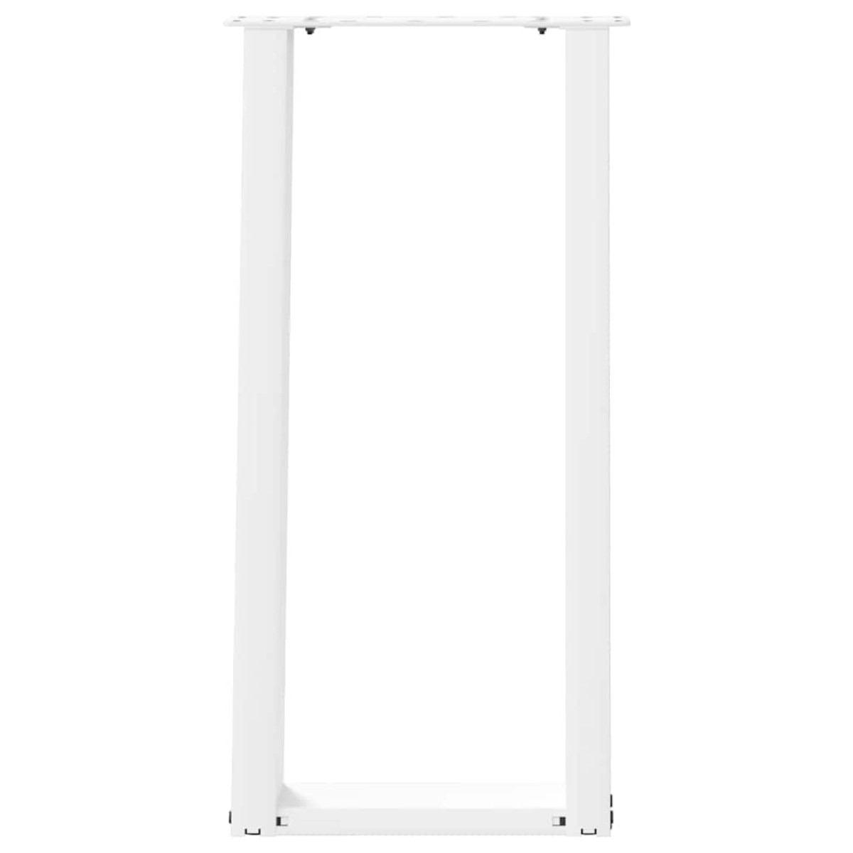 vidaXL Πόδια Κονσόλας σε Σχήμα U 2 τεμ. Λευκά 38x(72-73) εκ. Ατσάλι