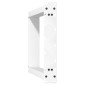 vidaXL Πόδια Κονσόλας σε Σχήμα U 2 τεμ. Λευκά 38x(72-73) εκ. Ατσάλι