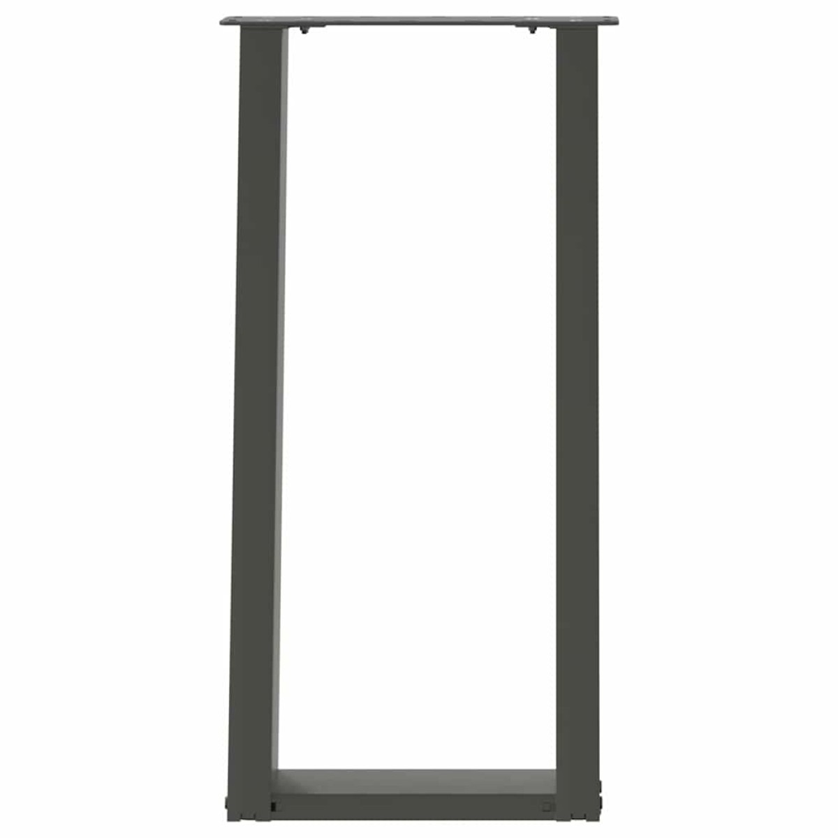 vidaXL Πόδια Κονσόλας 2 τεμ. σε σχήμα U, Ανθρακί 38x(72-73) εκ. από Ατσάλι