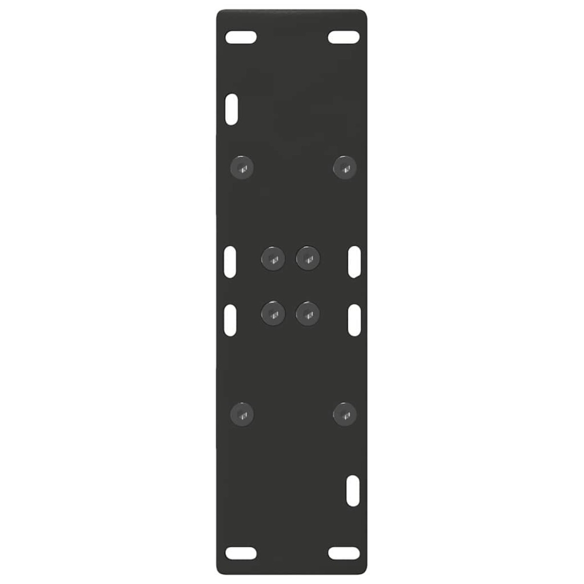vidaXL Πόδια Τραπεζαρίας Σχήματος Α 2 τεμ. Μαύρο 60x(72-73) εκ. Ατσάλι
