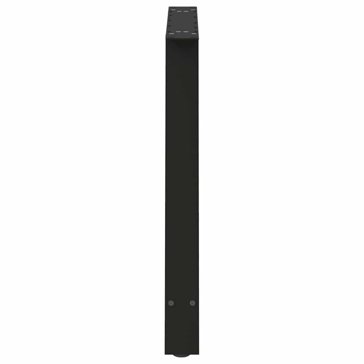 vidaXL Πόδια Τραπεζαρίας Σχήματος Α 2 τεμ. Μαύρο 90x(72-73) εκ. Ατσάλι