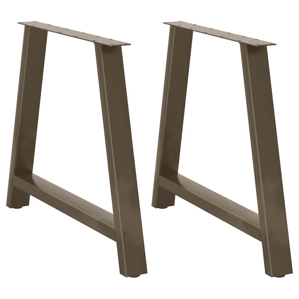 vidaXL Πόδια Τραπεζαρίας Σχήματος Α 2 τεμ. 100x(72-73) εκ. Ατσάλι
