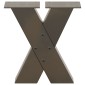 vidaXL Πόδια Τραπεζιού Σαλονιού σε Σχήμα Χ, 2 τεμ. από Φυσικό Ατσάλι 40x(30-31) εκ. Ατσάλι
