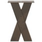 vidaXL Πόδια Τραπεζιού Σαλονιού σε Σχήμα Χ, 2 τεμ. από Φυσικό Ατσάλι 28x(42-43) εκ. Ατσάλι