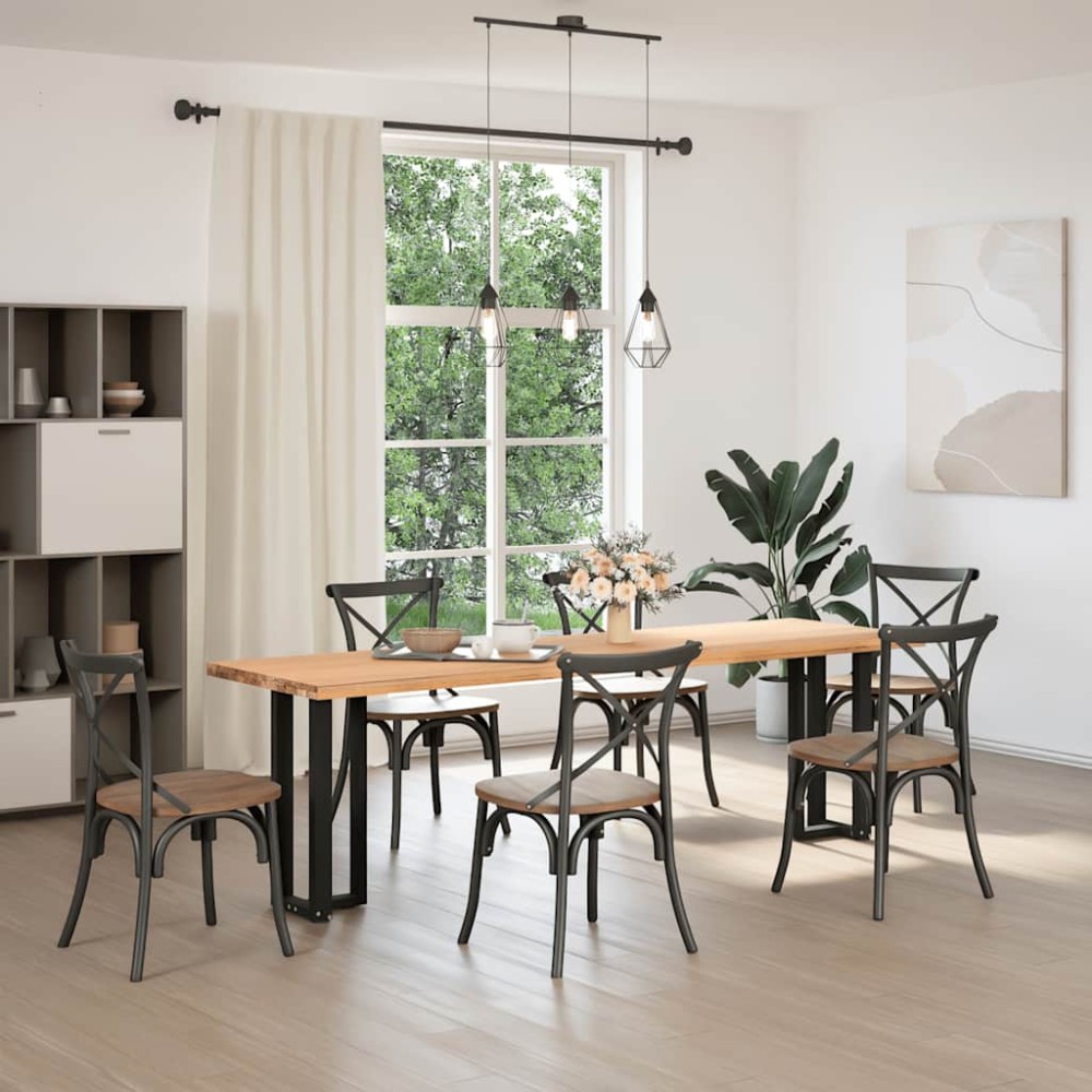 vidaXL Πόδια Κονσόλας σε Σχήμα Τ, 2 τεμ. Μαύρο 25x28x(72-73) εκ. Ατσάλι