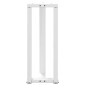 vidaXL Πόδια Κονσόλας σε Σχήμα Τ, 2 τεμ. Λευκά 25x28x(72-73) εκ. Ατσάλι