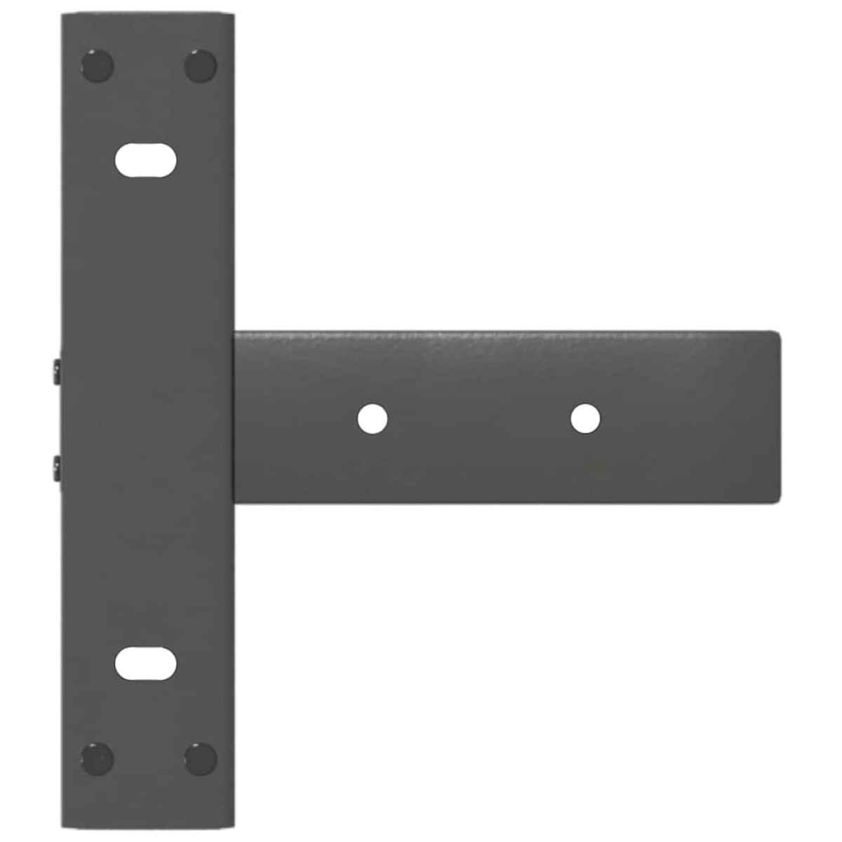 vidaXL Πόδια Κονσόλας σε Σχήμα Τ, 2 τεμ. Ανθρακί 25x28x(72-73) εκ. Ατσάλι
