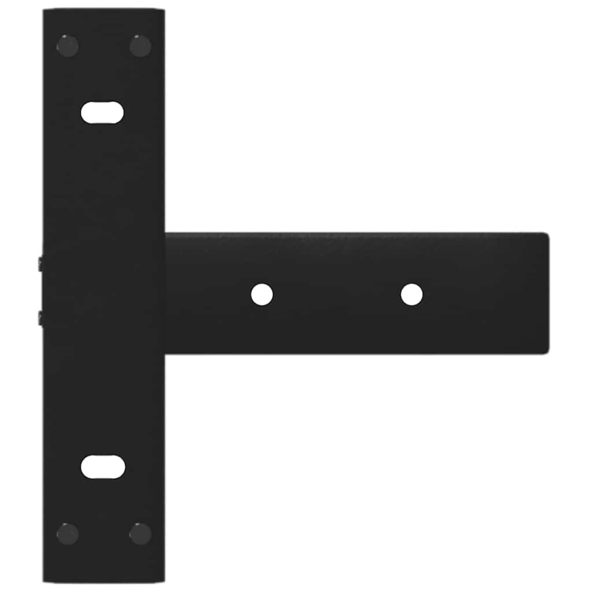 vidaXL Πόδια Κονσόλας σε Σχήμα Τ, 2 τεμ. Μαύρο 38x25x(72-73) εκ. Ατσάλι