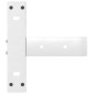 vidaXL Πόδια Κονσόλας σε Σχήμα Τ, 2 τεμ. Λευκά 38x25x(72-73) εκ. Ατσάλι