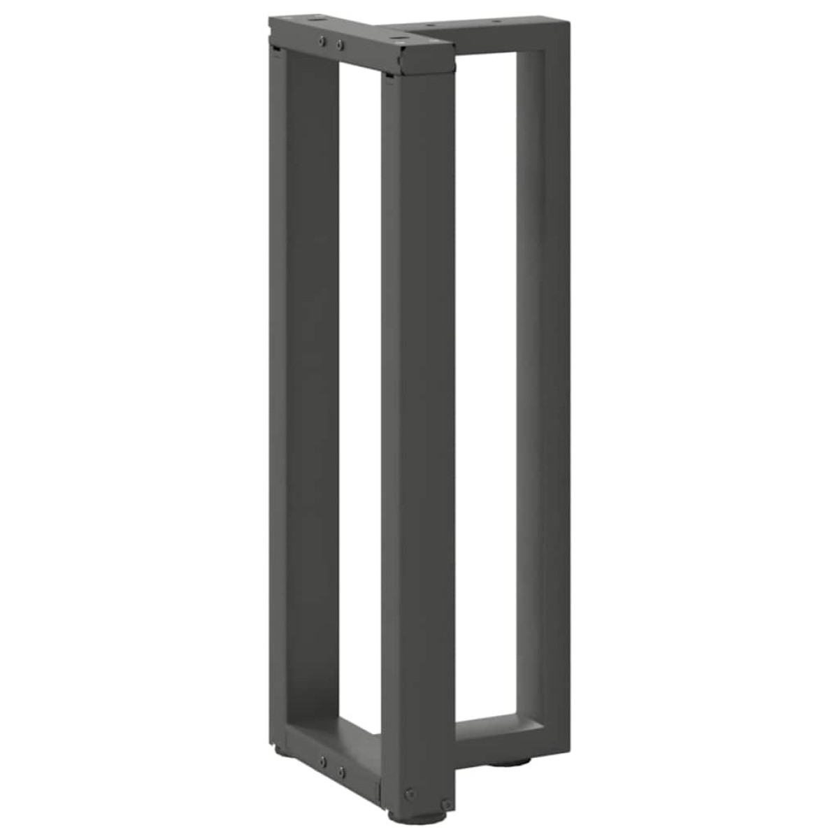 vidaXL Πόδια Κονσόλας σε Σχήμα Τ, 2 τεμ. Ανθρακί 38x25x(72-73) εκ. Ατσάλι