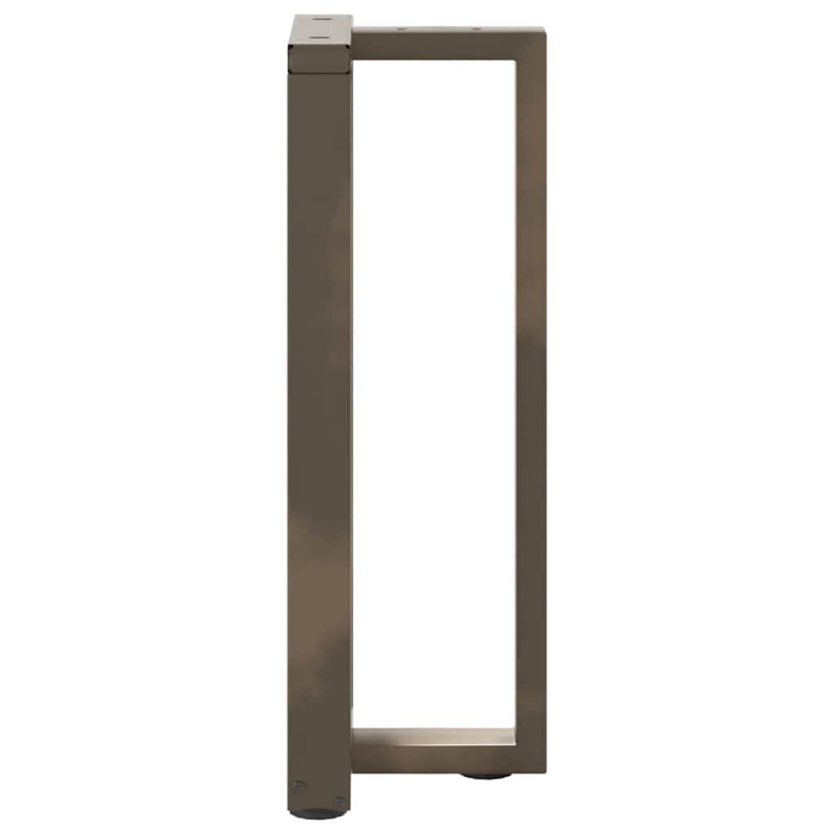 vidaXL Πόδια Κονσόλας σε Σχήμα Τ, 2 τεμ. Μαύρο 38x25x(72-73) εκ. Ατσάλι