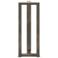 vidaXL Πόδια Κονσόλας σε Σχήμα Τ, 2 τεμ. Μαύρο 38x25x(72-73) εκ. Ατσάλι