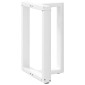 vidaXL Πόδια Τραπεζαρίας σε Σχήμα Τ, 2 τεμ. Λευκά 50x35x(72-73) εκ. Ατσάλι