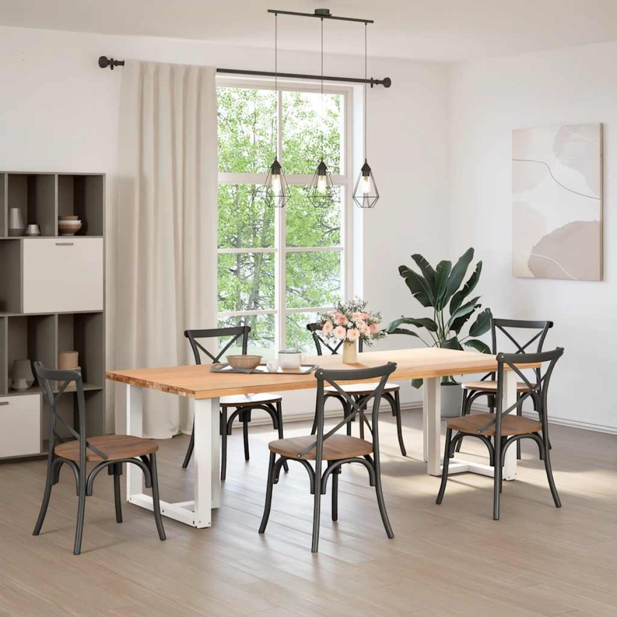 vidaXL Πόδια Τραπεζαρίας σε Σχήμα Τ, 2 τεμ. Λευκά 70x35x(72-73) εκ. Ατσάλι