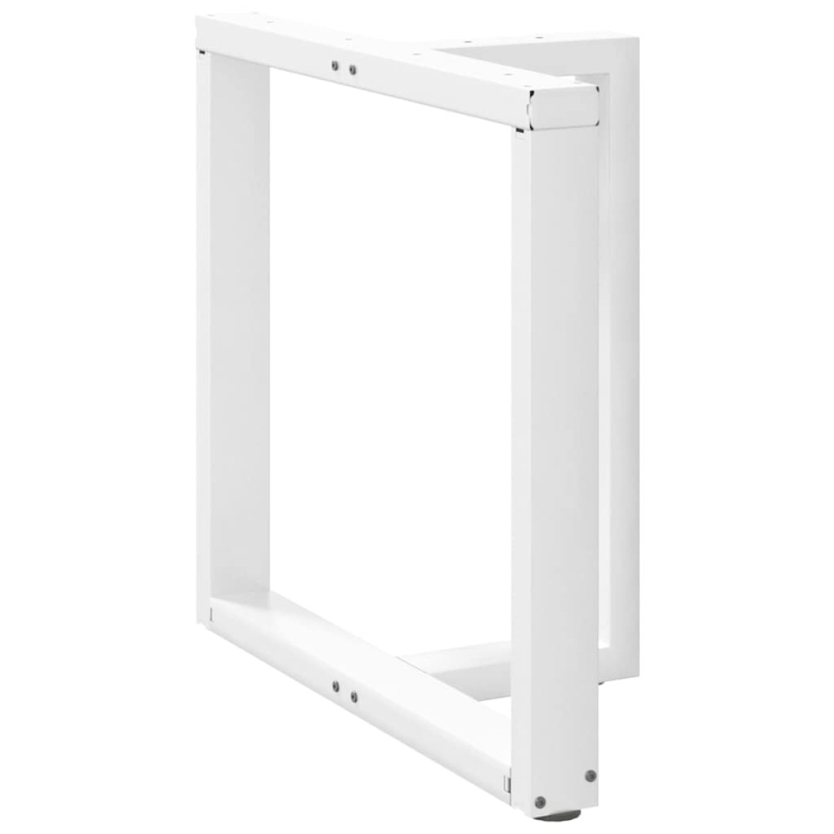 vidaXL Πόδια Τραπεζαρίας σε Σχήμα Τ, 2 τεμ. Λευκά 70x35x(72-73) εκ. Ατσάλι