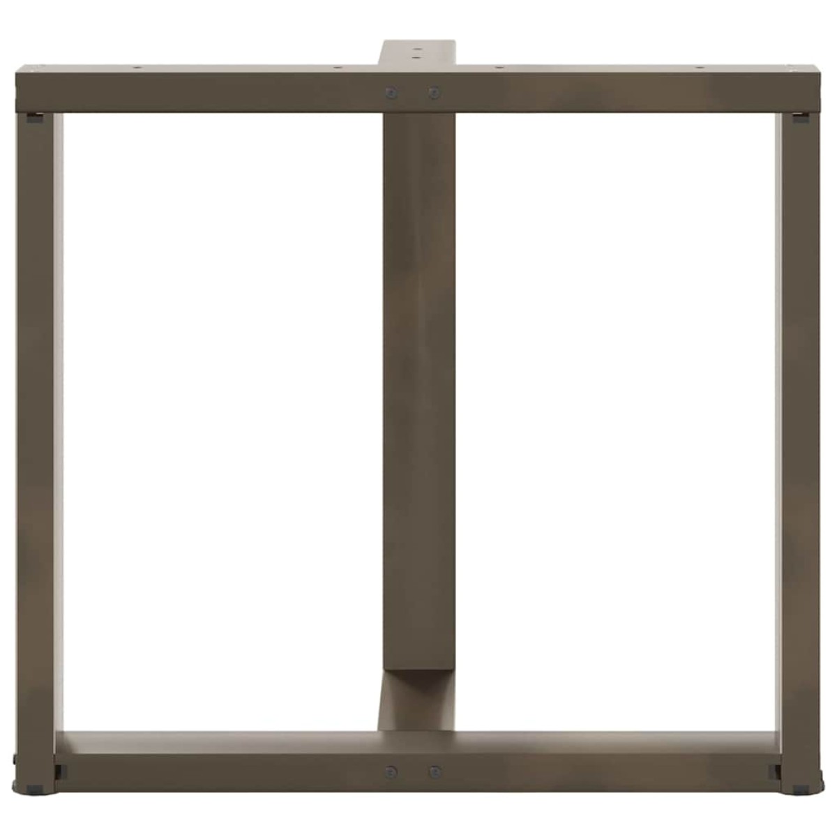 vidaXL Πόδια Τραπεζαρίας σε Σχήμα Τ, 2 τεμ. Μαύρο 70x35x(72-73) εκ. Ατσάλι