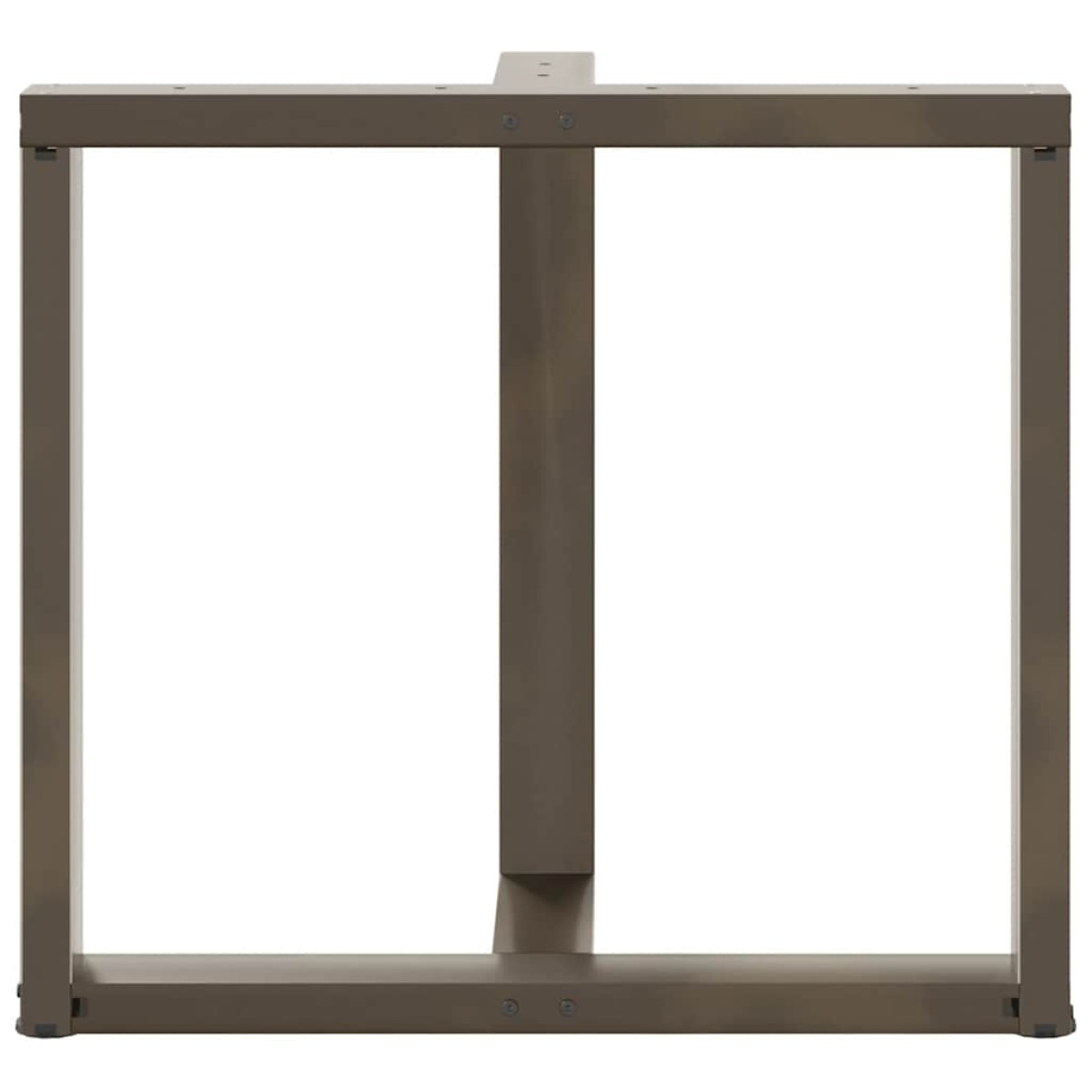 vidaXL Πόδια Τραπεζαρίας σε Σχήμα Τ, 2 τεμ. Μαύρο 80x35x(72-73) εκ. Ατσάλι