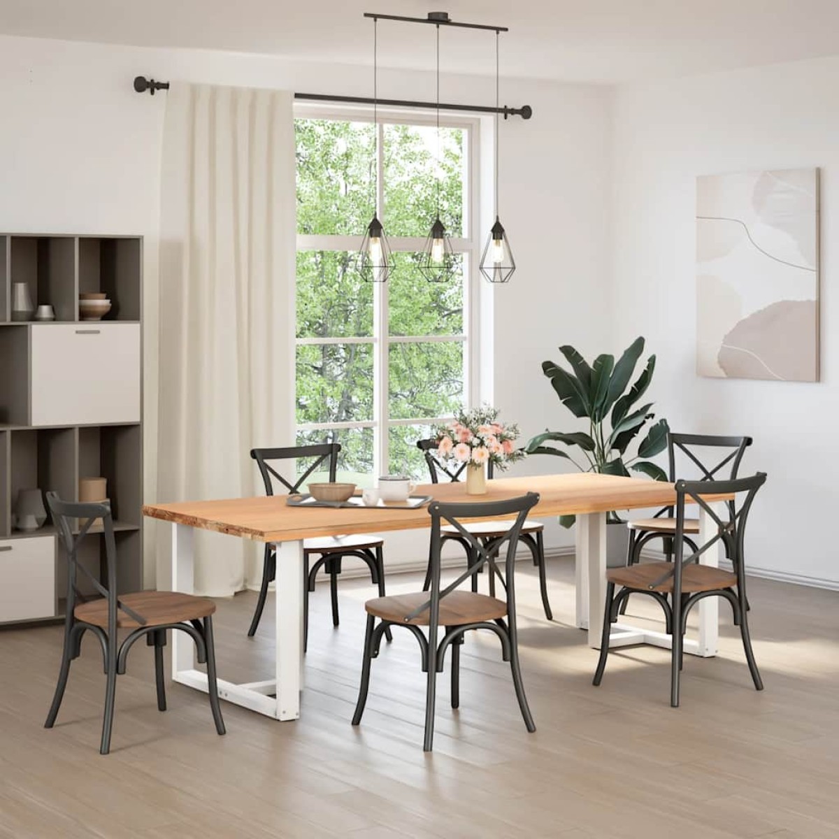 vidaXL Πόδια Τραπεζαρίας σε Σχήμα Τ, 2 τεμ. Λευκά 90x35x(72-73) εκ. Ατσάλι