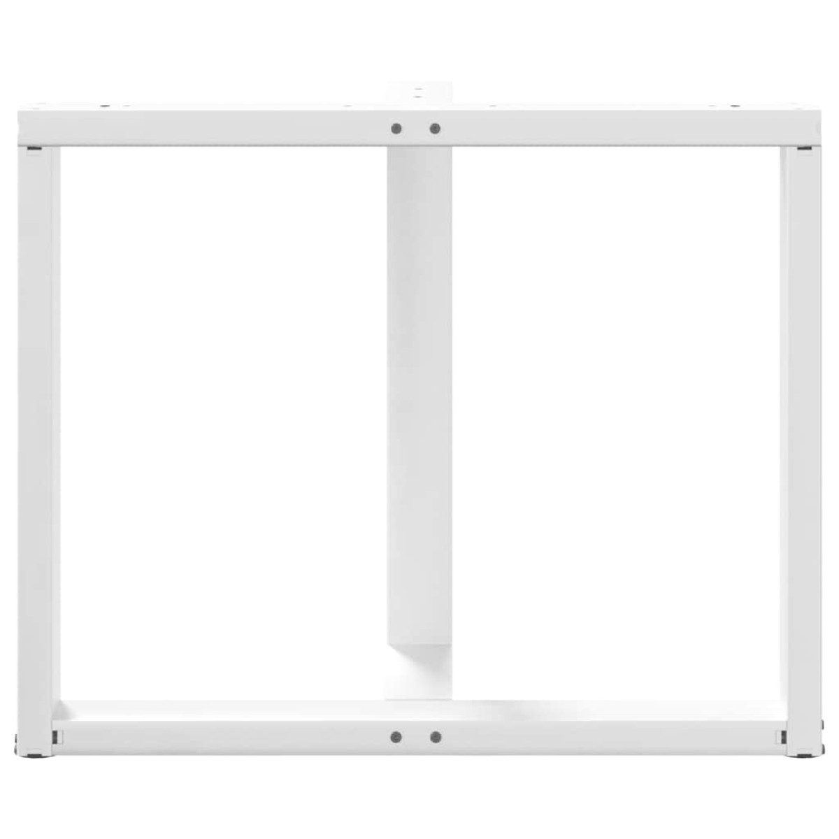 vidaXL Πόδια Τραπεζαρίας σε Σχήμα Τ, 2 τεμ. Λευκά 90x35x(72-73) εκ. Ατσάλι
