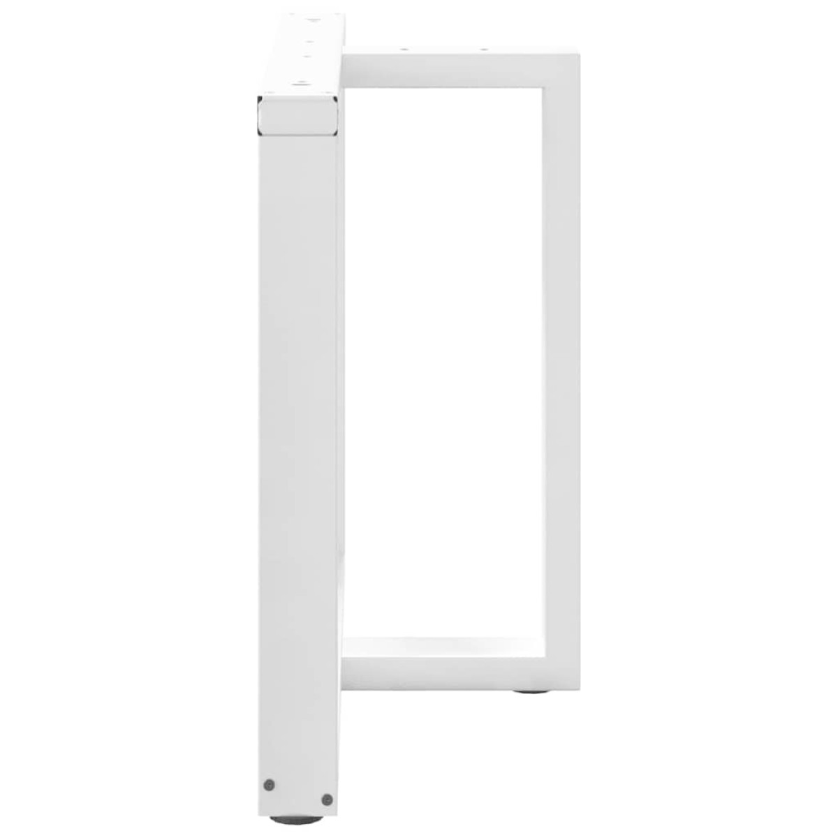 vidaXL Πόδια Τραπεζαρίας σε Σχήμα Τ, 2 τεμ. Λευκά 100x35x(72-73) εκ. Ατσάλι