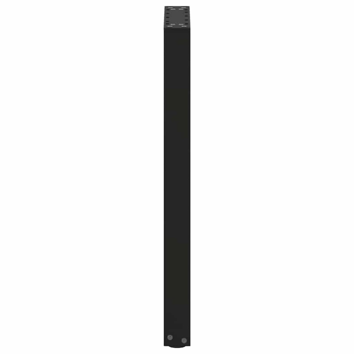 vidaXL Πόδια Κονσόλας σε Σχήμα U 2 τεμ. Μαύρο 38x(72-73) εκ. Ατσάλι