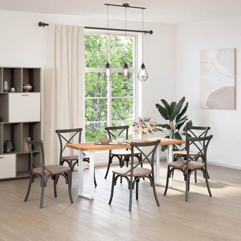 vidaXL Πόδια Κονσόλας σε Σχήμα U 2 τεμ. Λευκά 38x(72-73) εκ. Ατσάλι