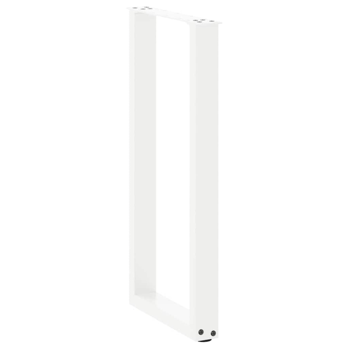 vidaXL Πόδια Κονσόλας σε Σχήμα U 2 τεμ. Λευκά 38x(72-73) εκ. Ατσάλι