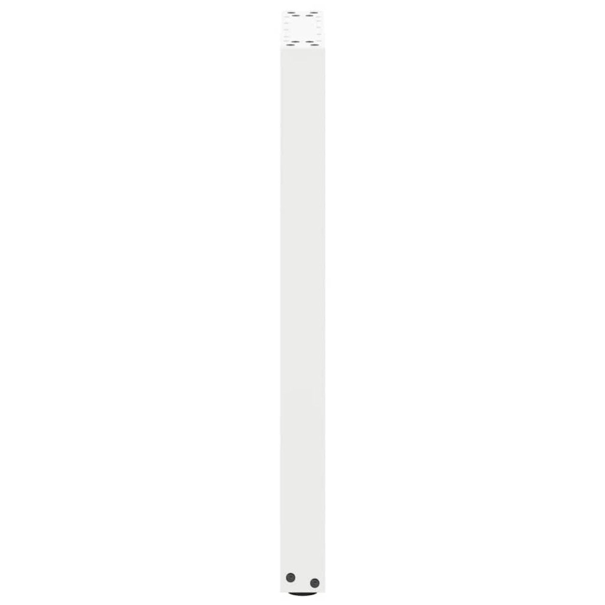 vidaXL Πόδια Κονσόλας σε Σχήμα U 2 τεμ. Λευκά 38x(72-73) εκ. Ατσάλι