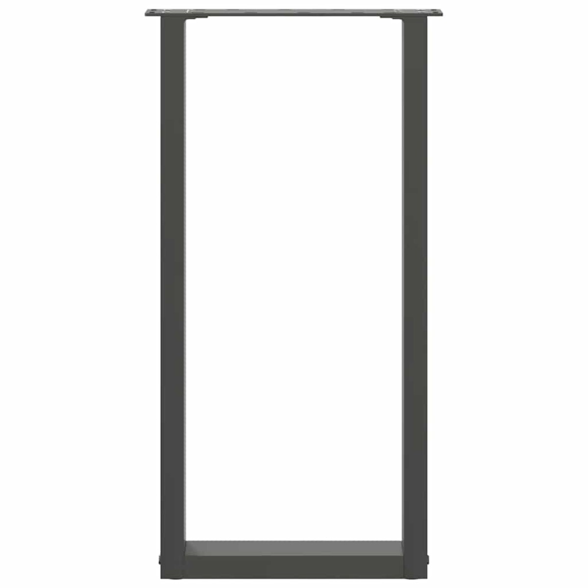 vidaXL Πόδια Κονσόλας 2 τεμ. σε σχήμα U, Ανθρακί 38x(72-73) εκ. από Ατσάλι