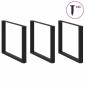 vidaXL Πόδια Τραπεζαρίας σε Σχήμα U 3 τεμ. Μαύρο 100x(72-73) εκ. Ατσάλι