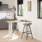 vidaXL Πόδια Τραπεζιού Μπαρ σε Σχήμα U 2 τεμ. Λευκά 50x(90-91) εκ. Ατσάλι