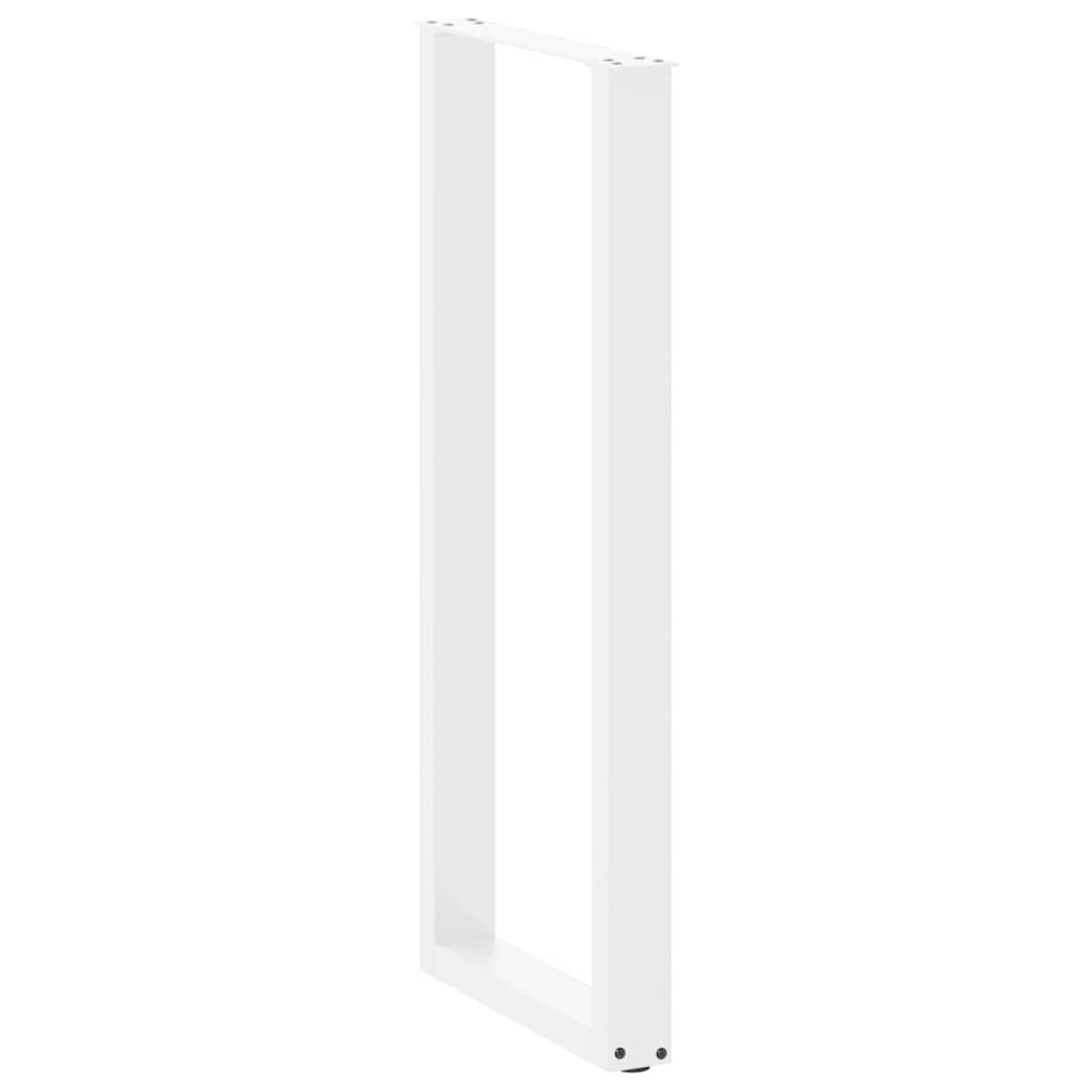 vidaXL Πόδια Τραπεζιού Μπαρ σε Σχήμα U 2 τεμ. Λευκά 40x (110-111) εκ. Ατσάλι