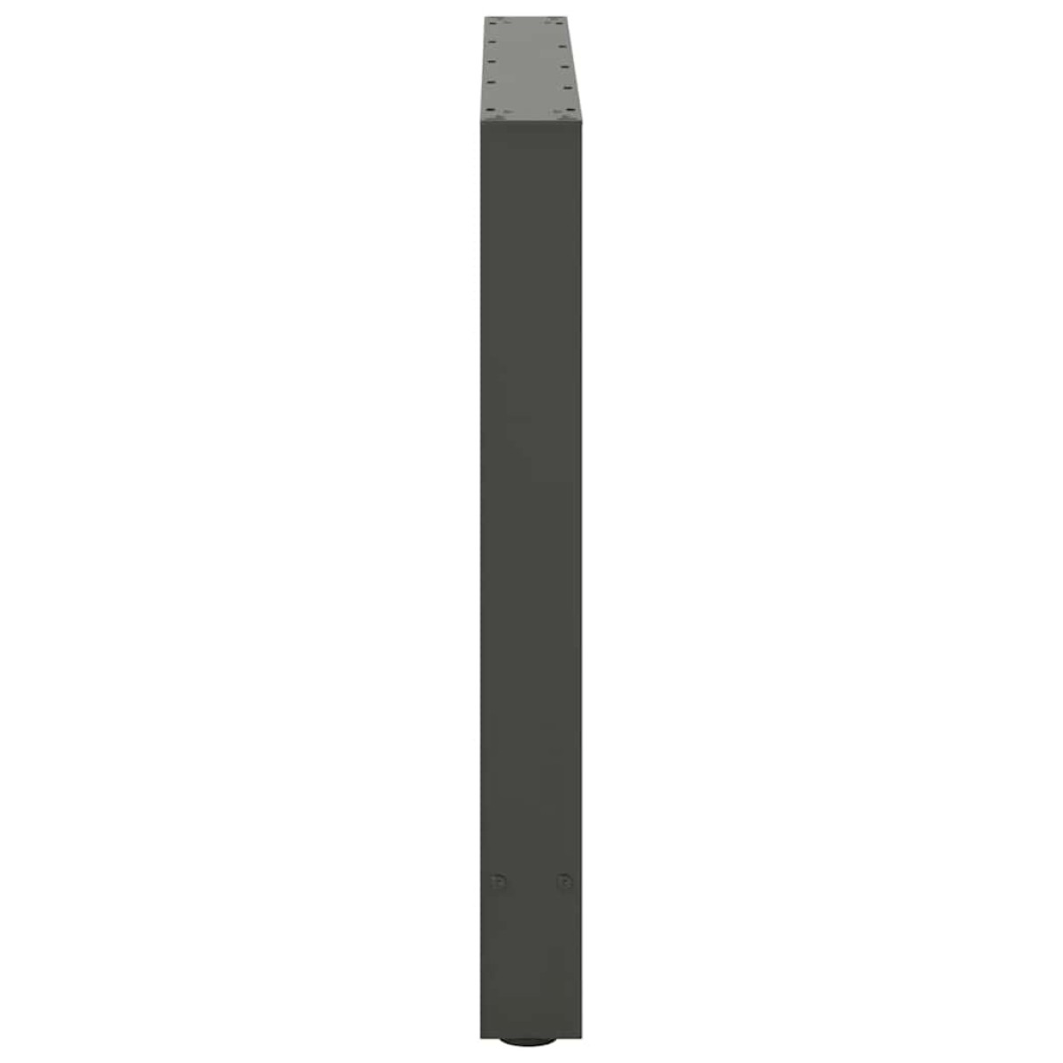 vidaXL Πόδια Τραπεζαρίας Ανθρακί 2 τεμ. 70x(72-73) εκ. Ατσάλι