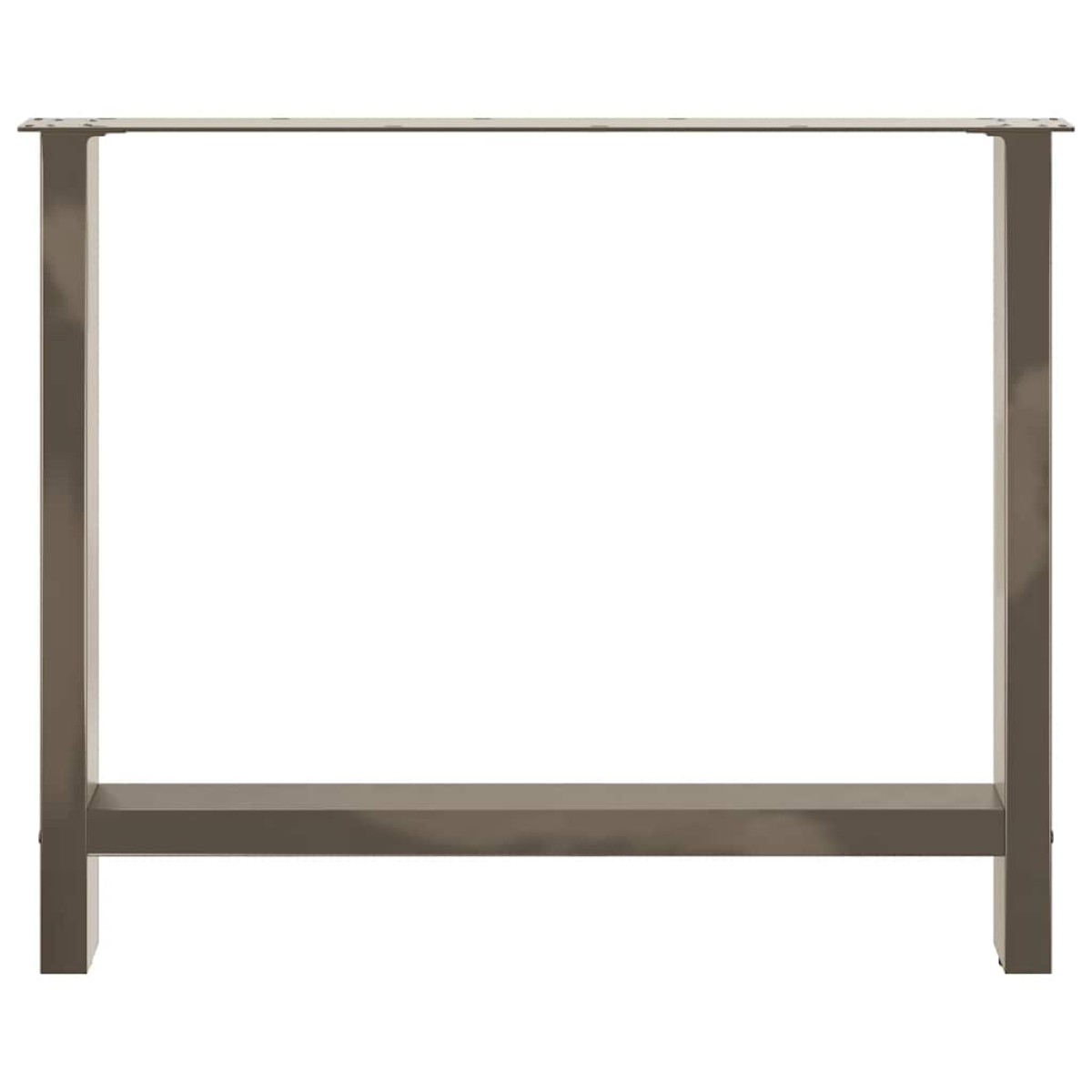 vidaXL Πόδια Τραπεζαρίας 2 τεμ. από Φυσικό Ατσάλι 90x(72-73) εκ. Ατσάλι