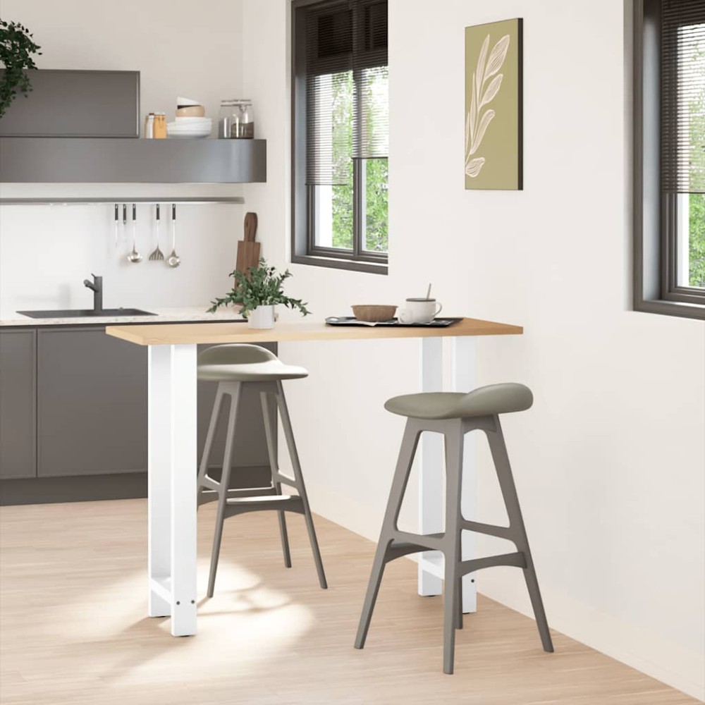 vidaXL Πόδια Τραπεζιού Μπαρ 2 τεμ. Λευκά 40x (100-101) εκ. Ατσάλι