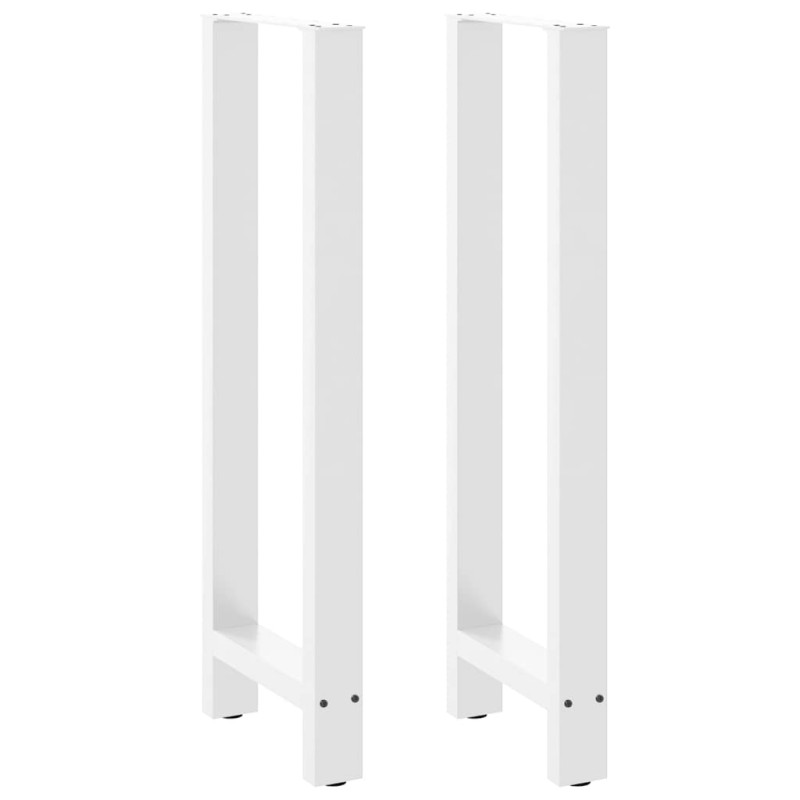 vidaXL Πόδια Τραπεζιού Μπαρ 2 τεμ. Λευκά 50x (110-111) εκ. Ατσάλι